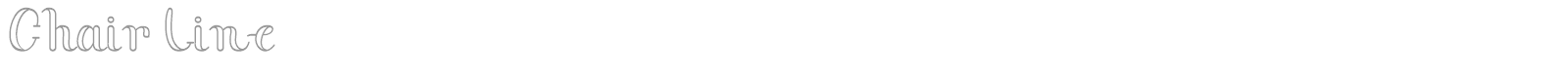 Chair Line font preview